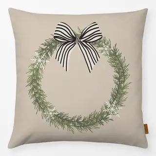 Kissen Scandi Weihnachtskranz