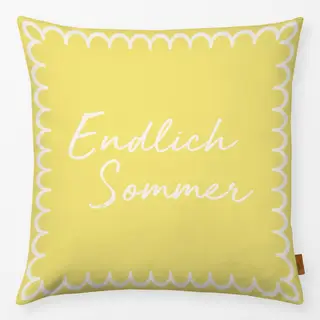 Kissen Endlich Sommer Gelb