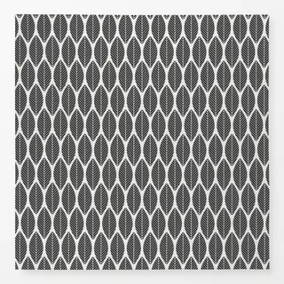 Tischdecke Palmenblätter Schwarz