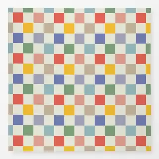 Tischdecke Schachbrett Bunt