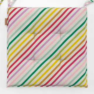 Sitzkissen Creme Bunt