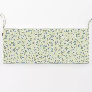 Bankauflage Mini Blümchen gelb blau