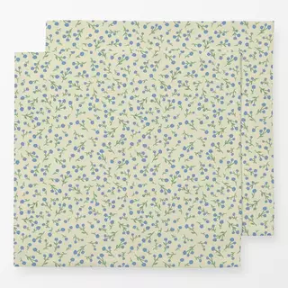 Servietten Mini Blümchen gelb blau