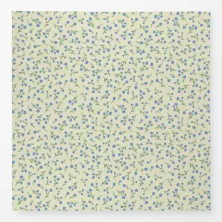 Tischdecke Mini Blümchen gelb blau