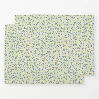 Tischset Mini Blümchen gelb blau