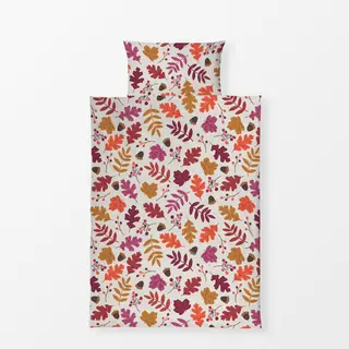 Bettwäsche Bunte Herbstblätter Allover