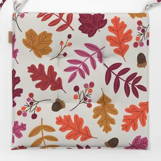Sitzkissen Bunte Herbstblätter Allover