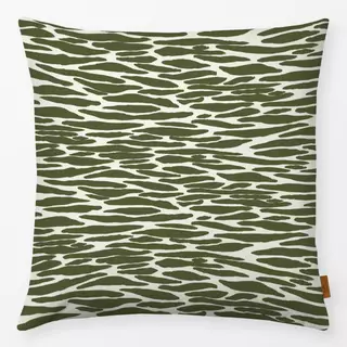 Kissen Zebramuster Olive