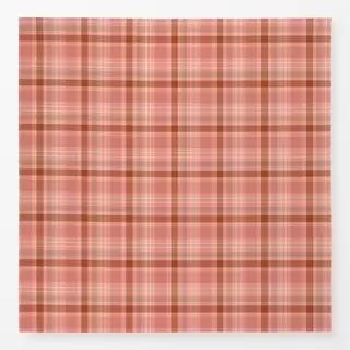 Tischdecke Karo Tartan Rosa Braun