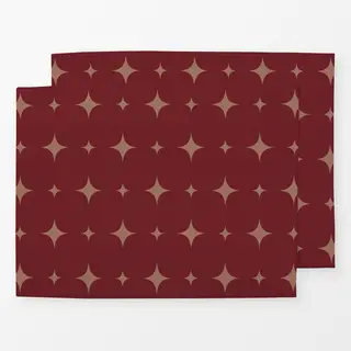 Tischset Weinrot Mocca