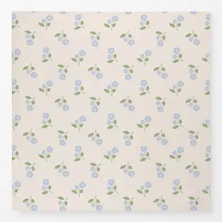 Tischdecke Midsommar Blümchen Hellblau