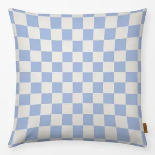 Kissen Santorini Karos Hellblau
