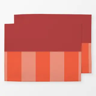 Tischset Rostrot Orange