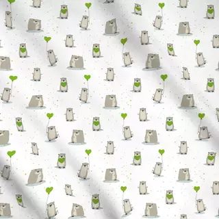 Meterware Otter mit Herz