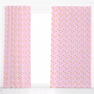 Dekovorhang Verliebt in rose