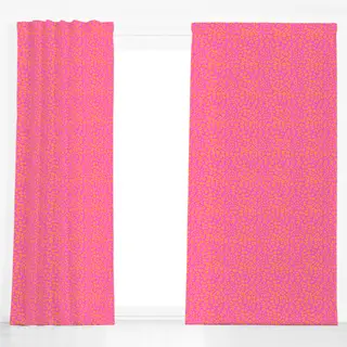 Dekovorhang Leomuster orange pink
