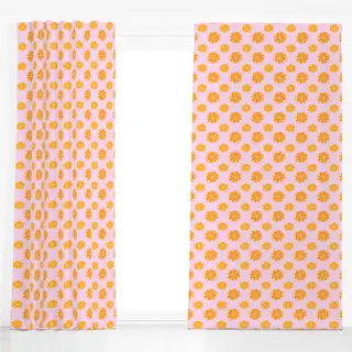 Dekovorhang Orangen Limonade rose