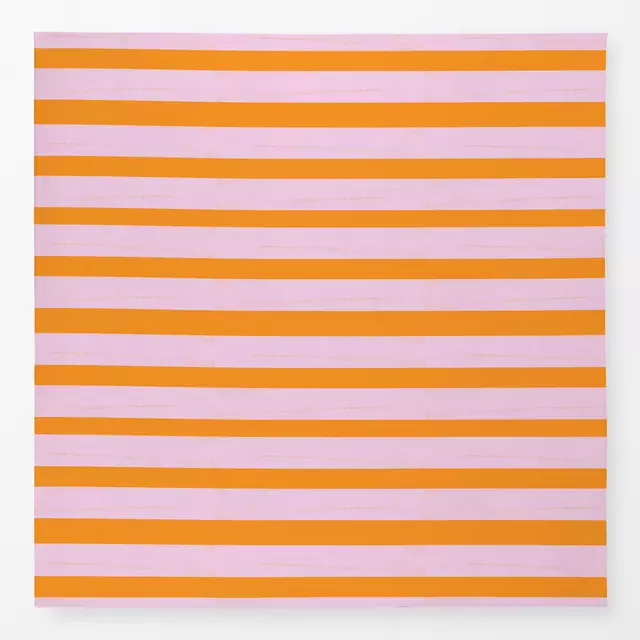 Tischdecke Glücklich gestreift in rose von Julia Reyelt