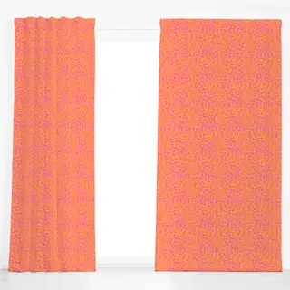 Dekovorhang Leomuster pink orange