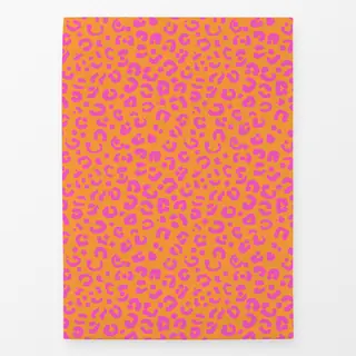 Geschirrtücher Leomuster pink orange