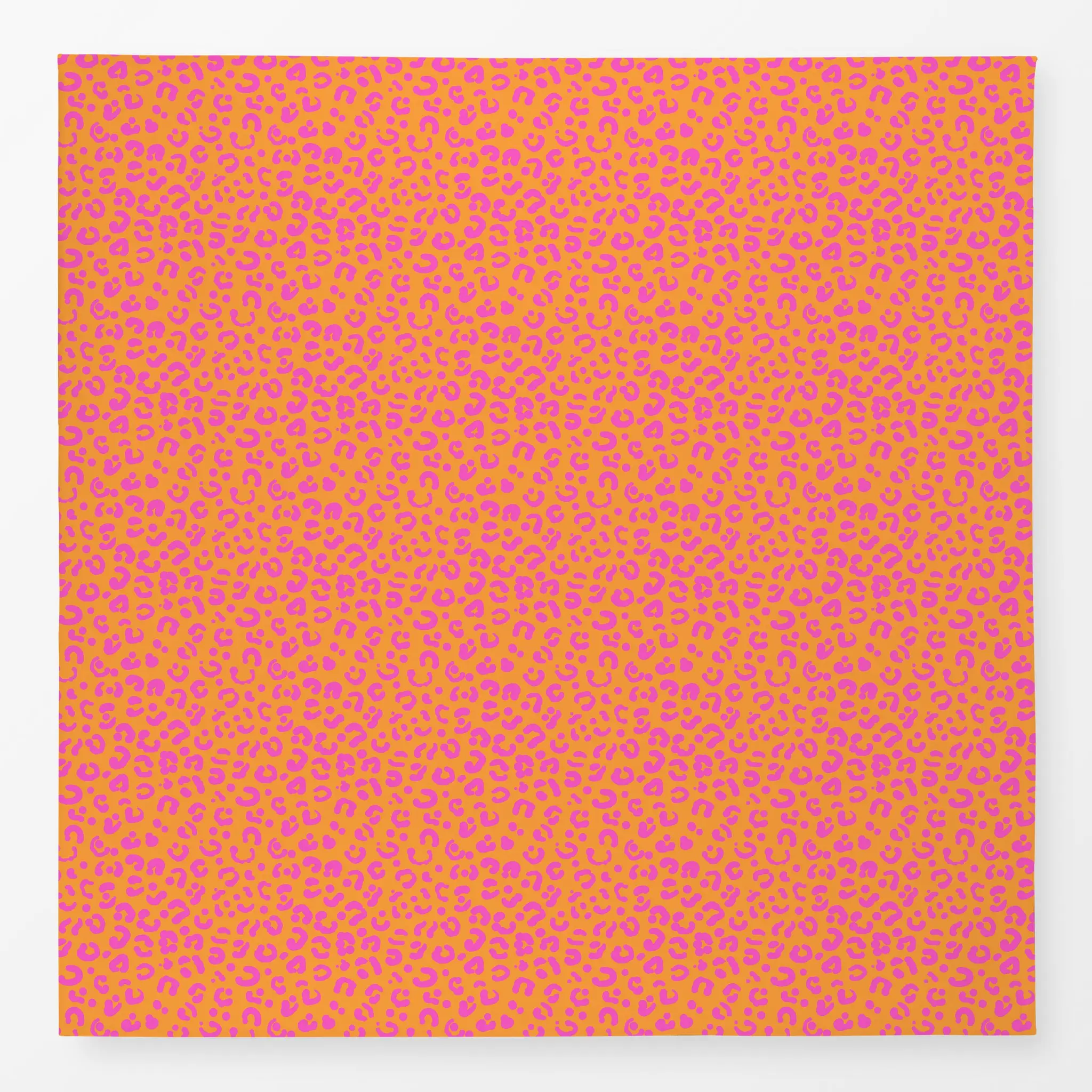 Tischdecke Leomuster pink orange, Tiere, gemustert, von Julia Reyelt