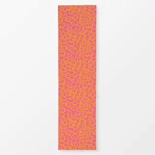 Tischläufer Leomuster pink orange