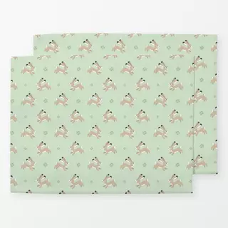 Tischset Hoppelhase