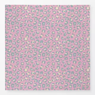 Tischdecke Leopardenmuster rosa grau