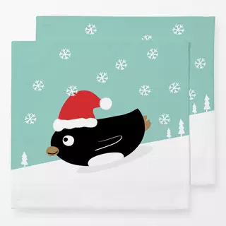 Servietten Sei Cool Pinguin
