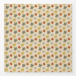 Tischdecke Kastanienblätter bunt