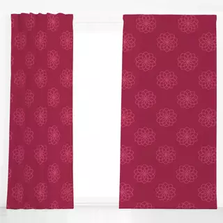 Dekovorhang Traumfaenger Blume magenta