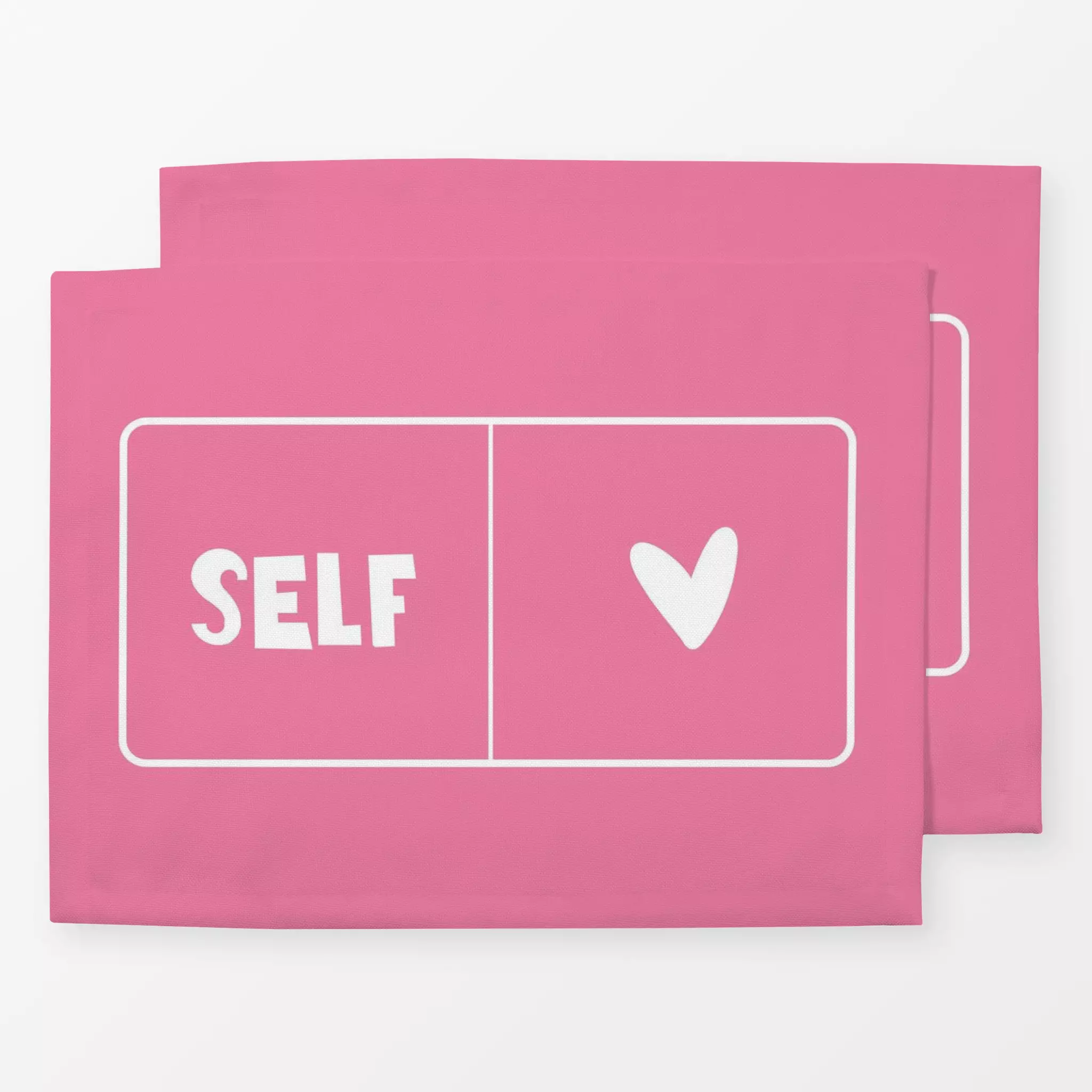 Tischset Selflove Domino, Spruch, von Julia Reyelt