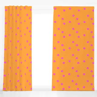 Dekovorhang Glücklich in orange