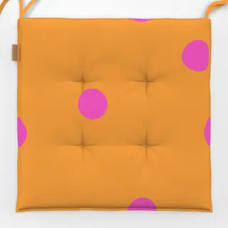 Sitzkissen Glücklich in orange