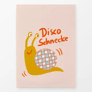 Geschirrtücher Disco-Schnecke senf