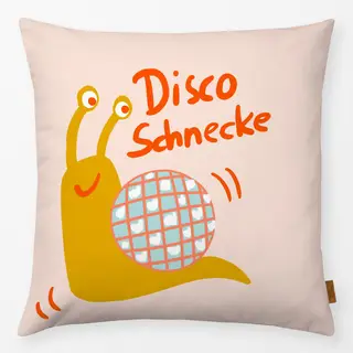 Kissen Disco-Schnecke senf