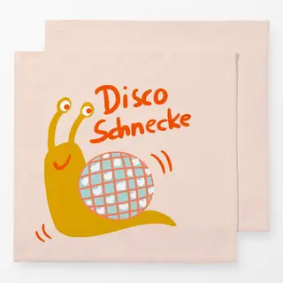 Servietten Disco-Schnecke senf