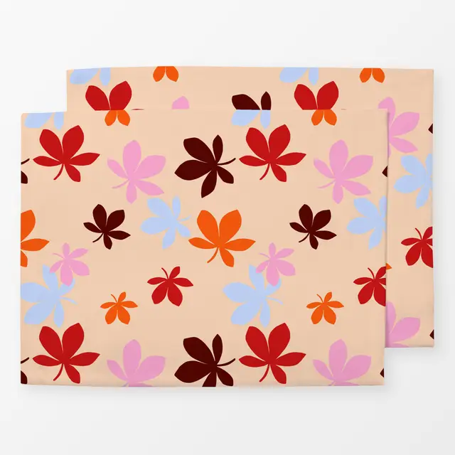 Tischset Bunte Herbstblätter von Julia Reyelt