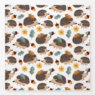Tischdecke Herbst Igel