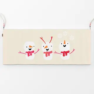 Bankauflage Drei Schneemann Freunde