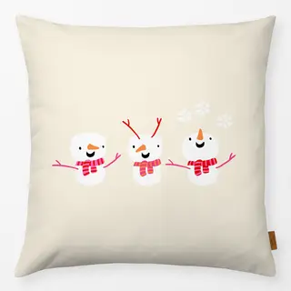 Kissen Drei Schneemann Freunde