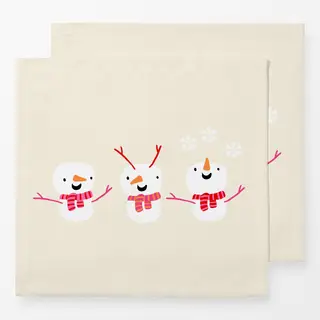 Servietten Drei Schneemann Freunde