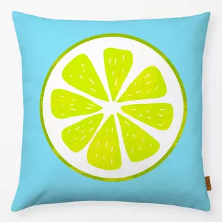 Kissen frisches Limettenmuster