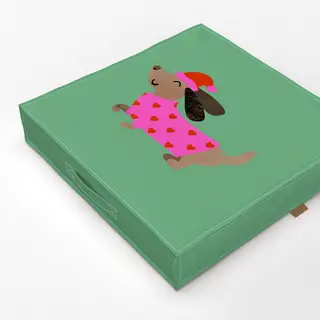 Bodenkissen Weihnachtlicher Dackel