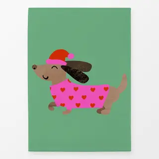 Geschirrtücher Weihnachtlicher Dackel