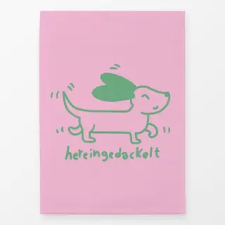 Geschirrtücher hereingedackelt comic
