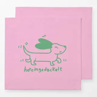 Servietten hereingedackelt comic