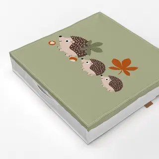 Bodenkissen Drei Igelchen im Herbst 2