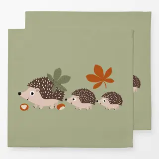 Servietten Drei Igelchen im Herbst 2