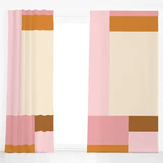 Dekovorhang Patchwork Pura-Rose